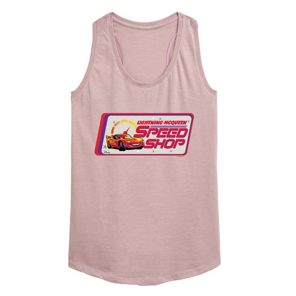 Disney Cars - Lightning McQueen Speed Shop - Women's Racerback Tank Top