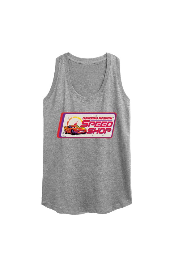 Cars - Lightning McQueen Speed Shop - Women's Racerback Tank Top