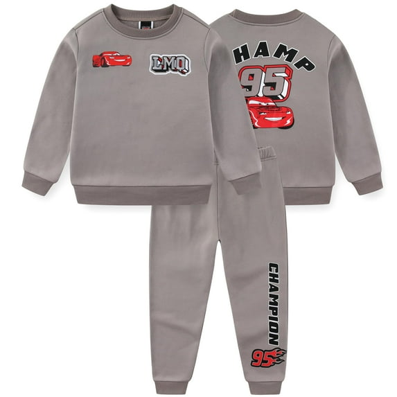 Disney Cars Lightning McQueen Sweatshirt and Pants Set (Boys), 2 Piece Set, Sizes 3T-7