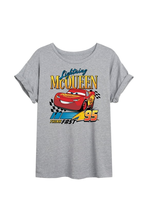 Cars - Lightning McQueen Think Fast - Women's Oversized T-Shirt