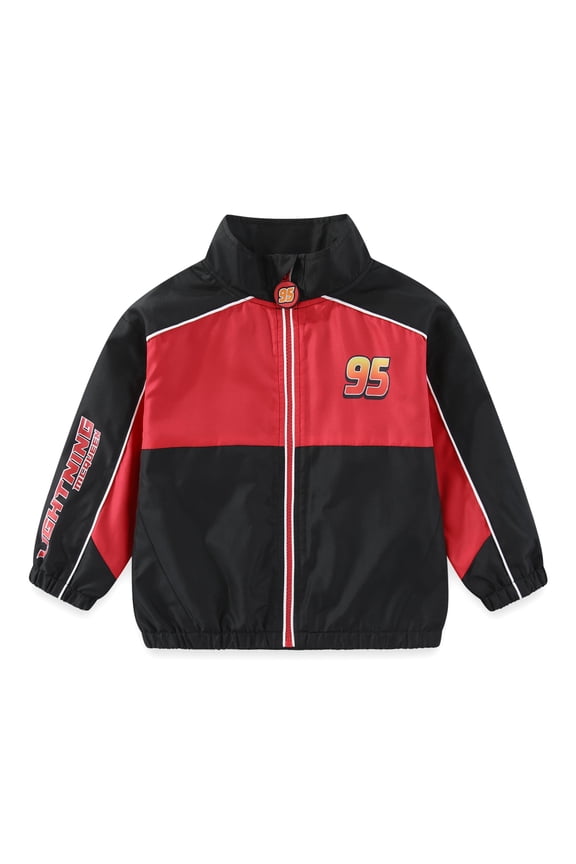 Cars Lightning McQueen Windbreaker Outerwear Jacket (Boys), Sizes 2T-7