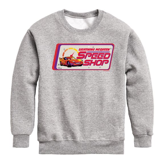 Disney Cars - Lightning McQueen's Speed Shop - Toddler & Youth Crewneck Fleece Sweatshirt