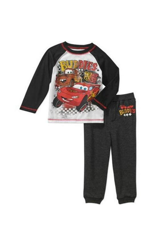 Cars Lightning Mcqueen 2 PC Shirt Pants Outfit Set Boy Size 5T