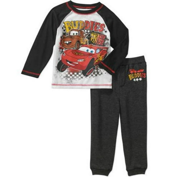 Disney Cars Lightning Mcqueen 2 PC Shirt Pants Outfit Set Boy Size 5T