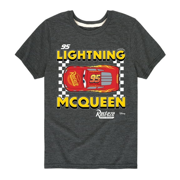 Disney - Cars - Lightning Mcqueen - Boy's Toddler And Youth Short Sleeve Tee