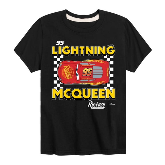 Disney - Cars - Lightning Mcqueen - Boy's Toddler And Youth Short Sleeve Tee