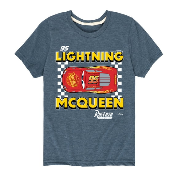 Disney - Cars - Lightning Mcqueen - Boy's Toddler And Youth Short Sleeve Tee