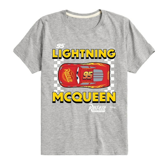 Disney - Cars - Lightning Mcqueen - Boy's Toddler And Youth Short Sleeve Tee