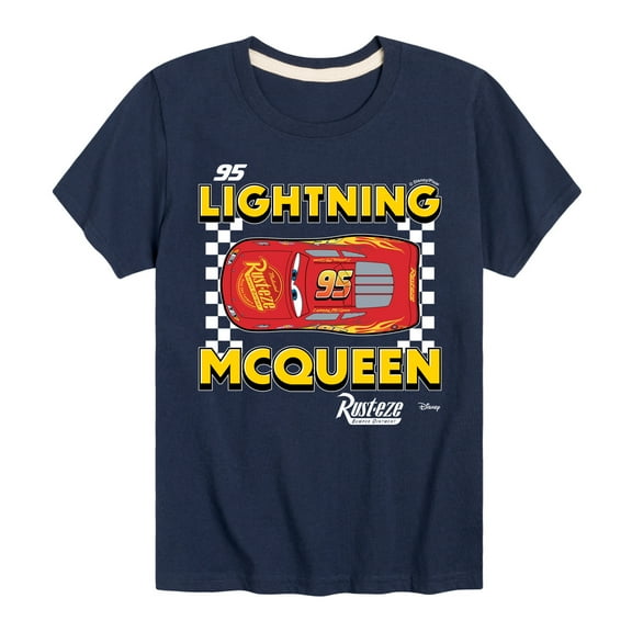 Disney - Cars - Lightning Mcqueen - Boy's Toddler And Youth Short Sleeve Tee
