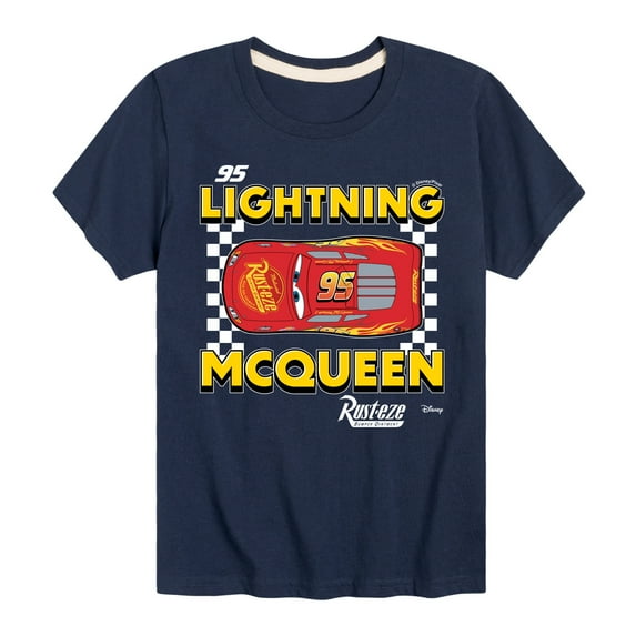 Disney - Cars - Lightning Mcqueen - Boy's Toddler And Youth Short Sleeve Tee