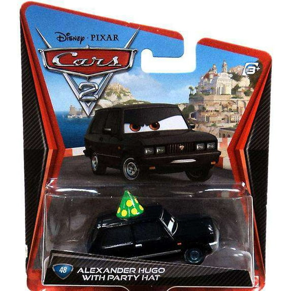 Disney Cars Main Series Alexander Hugo with Party Hat Diecast Car