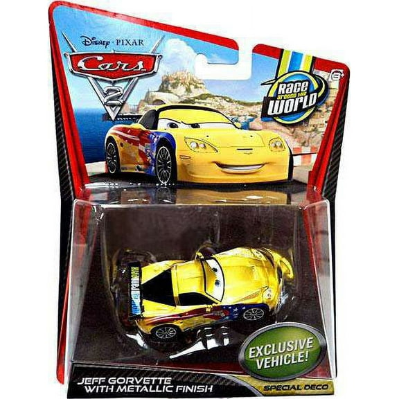 Disney Cars Main Series Jeff Gorvette with Metallic Finish Diecast Car