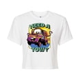 thumbnail image 1 of Disney Cars - Mater Need A Tow - Juniors Cropped Cotton Blend T-Shirt, 1 of 5
