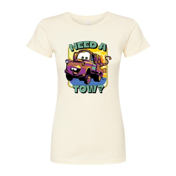 Disney Cars - Mater Need A Tow - Juniors Fitted Graphic T-Shirt