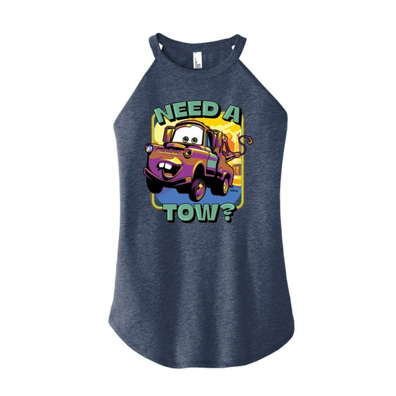 Disney Cars - Mater Need A Tow - Juniors High Neck Tank Top