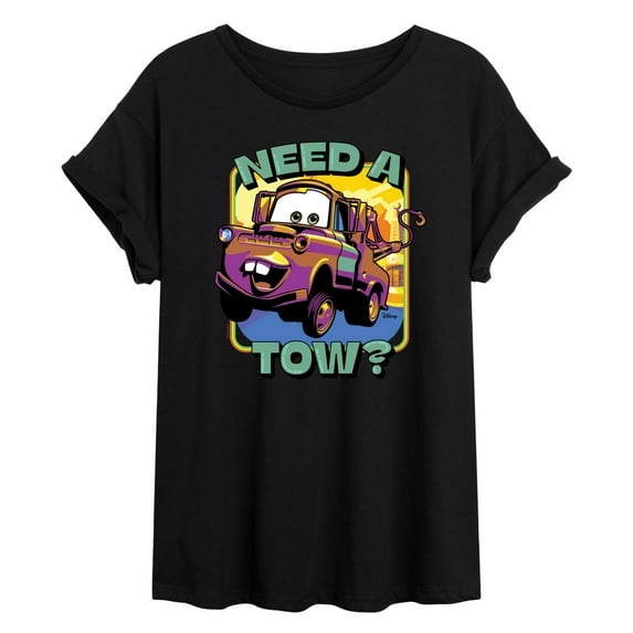 Disney Cars - Mater Need A Tow - Women's Oversized T-Shirt