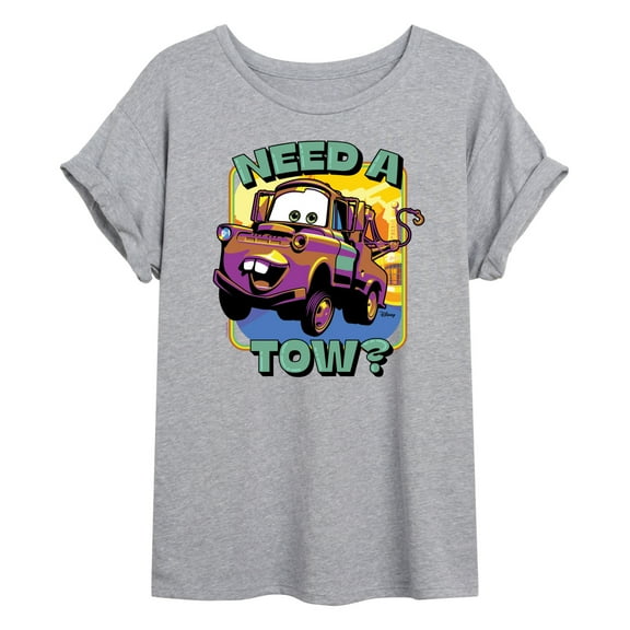 Disney Cars - Mater Need A Tow - Women's Oversized T-Shirt
