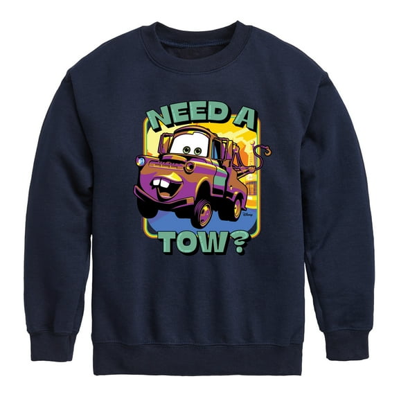 Disney Cars - Mater Need A Tow - Toddler & Youth Crewneck Fleece Sweatshirt