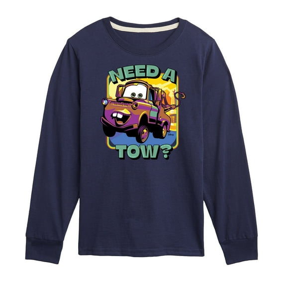Disney Cars - Mater Need A Tow - Toddler & Youth Long Sleeve Graphic T-Shirt