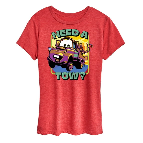 Disney Cars - Mater Need A Tow - Women's Short Sleeve Graphic T-Shirt
