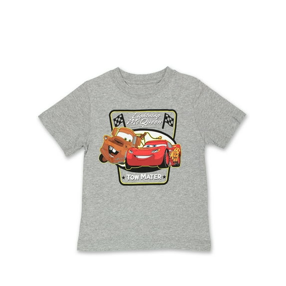 Disney Cars McQueen Tow Mater Toddler Boys Short Sleeve T-Shirt Tee CAH007ALYT