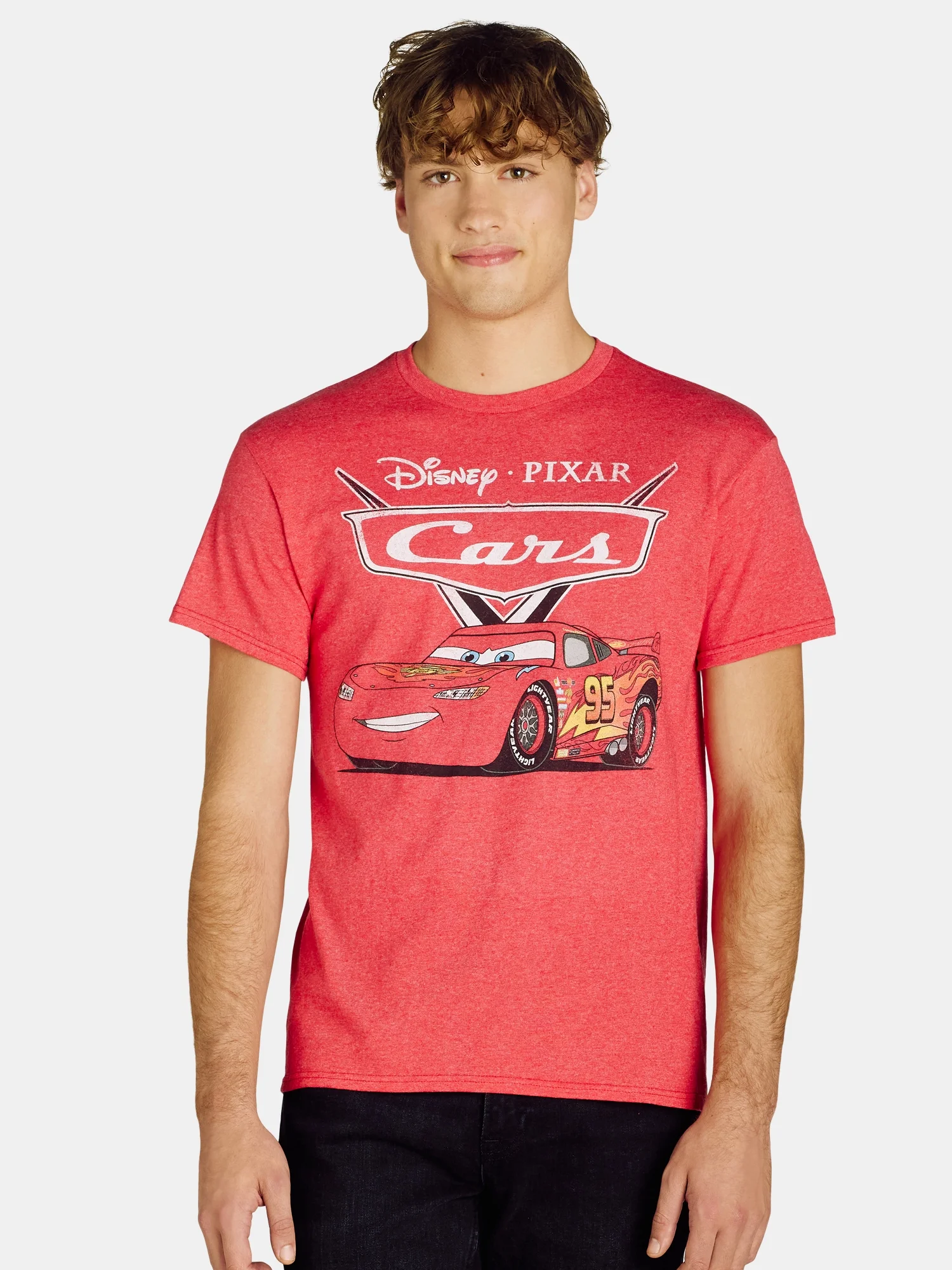 boohoo MAN★オーバーサイズ 半袖 Pixar Cars カーズ Tシャツ Amazon.com: Disney Pixar Cars Lightning McQueen Big Face