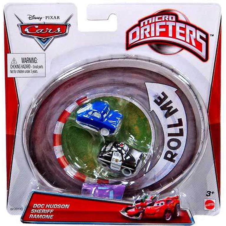 Disney Cars Micro Drifters Doc Hudson, Sheriff & Ramone Mini Cars