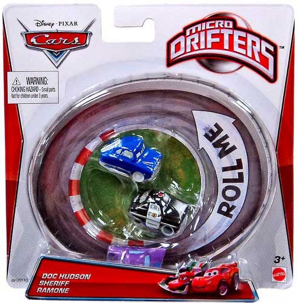 Disney Cars Micro Drifters Doc Hudson, Sheriff & Ramone Mini Cars