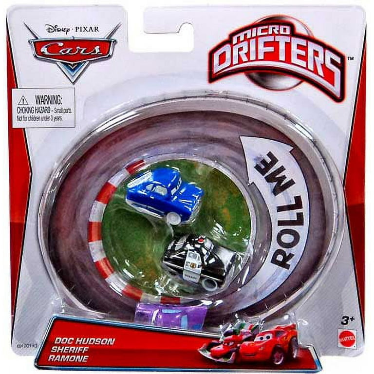 Disney Cars Micro Drifters Doc Hudson, Sheriff & Ramone Mini Cars