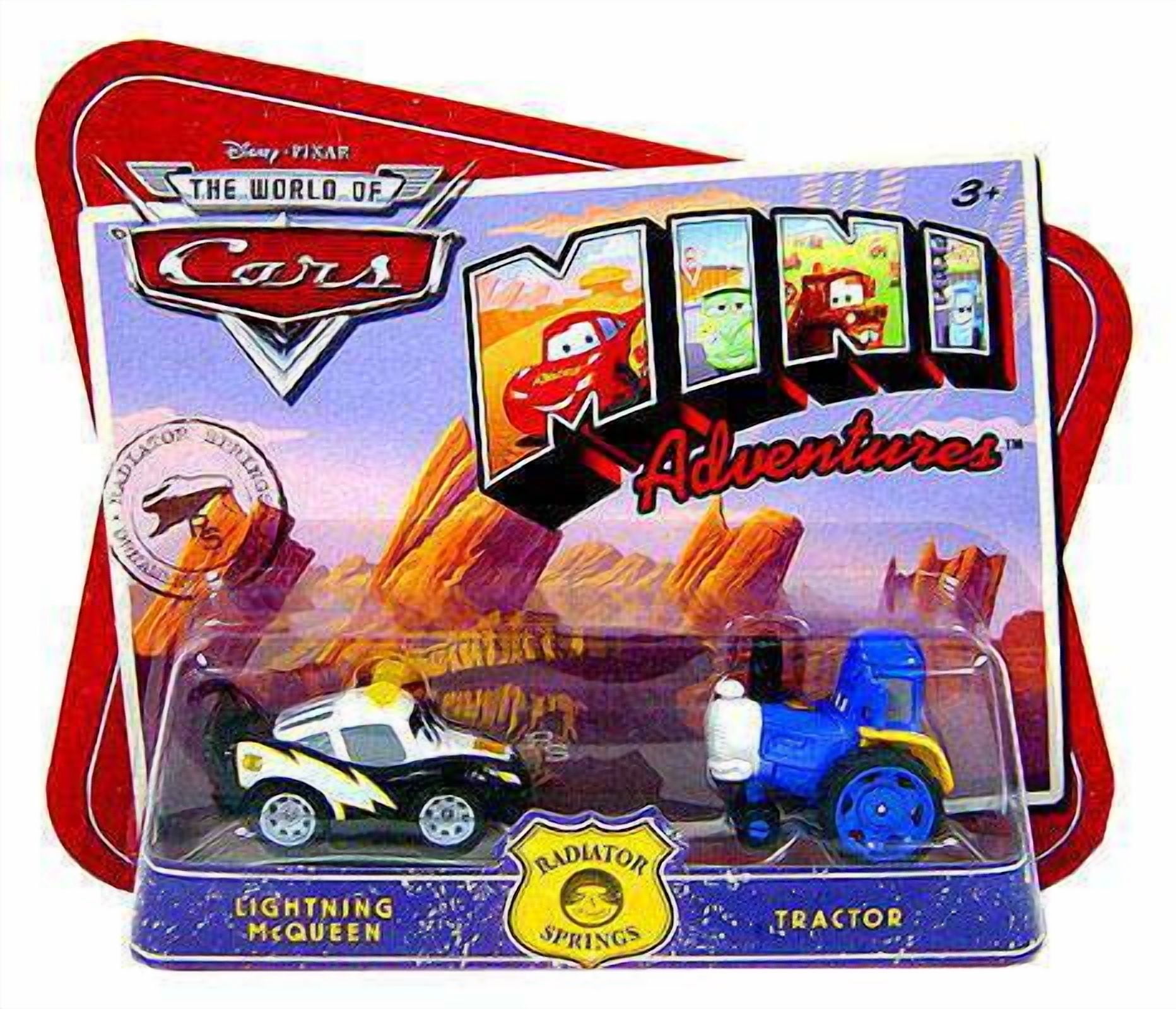 Disney Cars Mini Adventures Lightning McQueen & Tractor Plastic