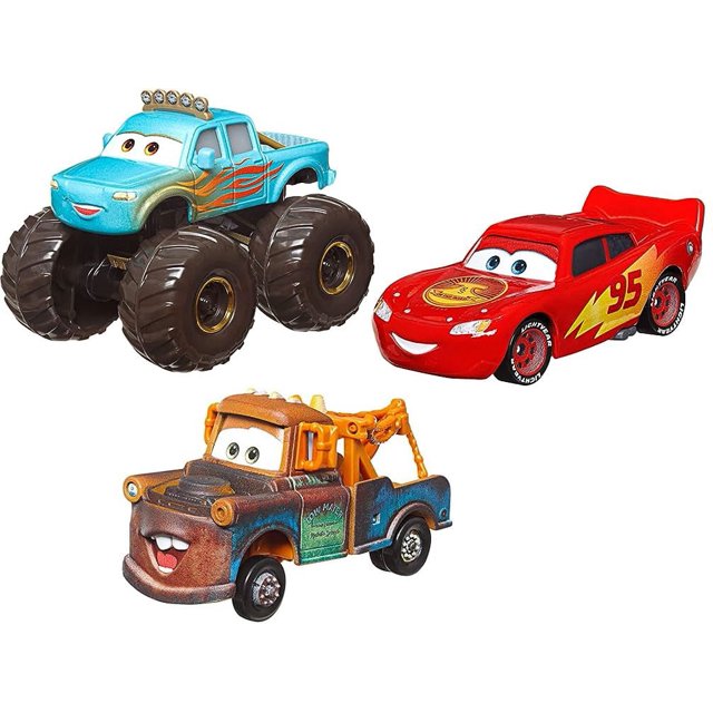 Disney Cars Mini Racers 3-Pack of Small Die-Cast Toy Cars & Trucks ...