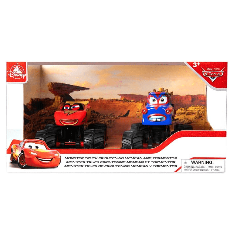 Disney Cars Monster Truck Frightening McMean and Tormentor Toy Die