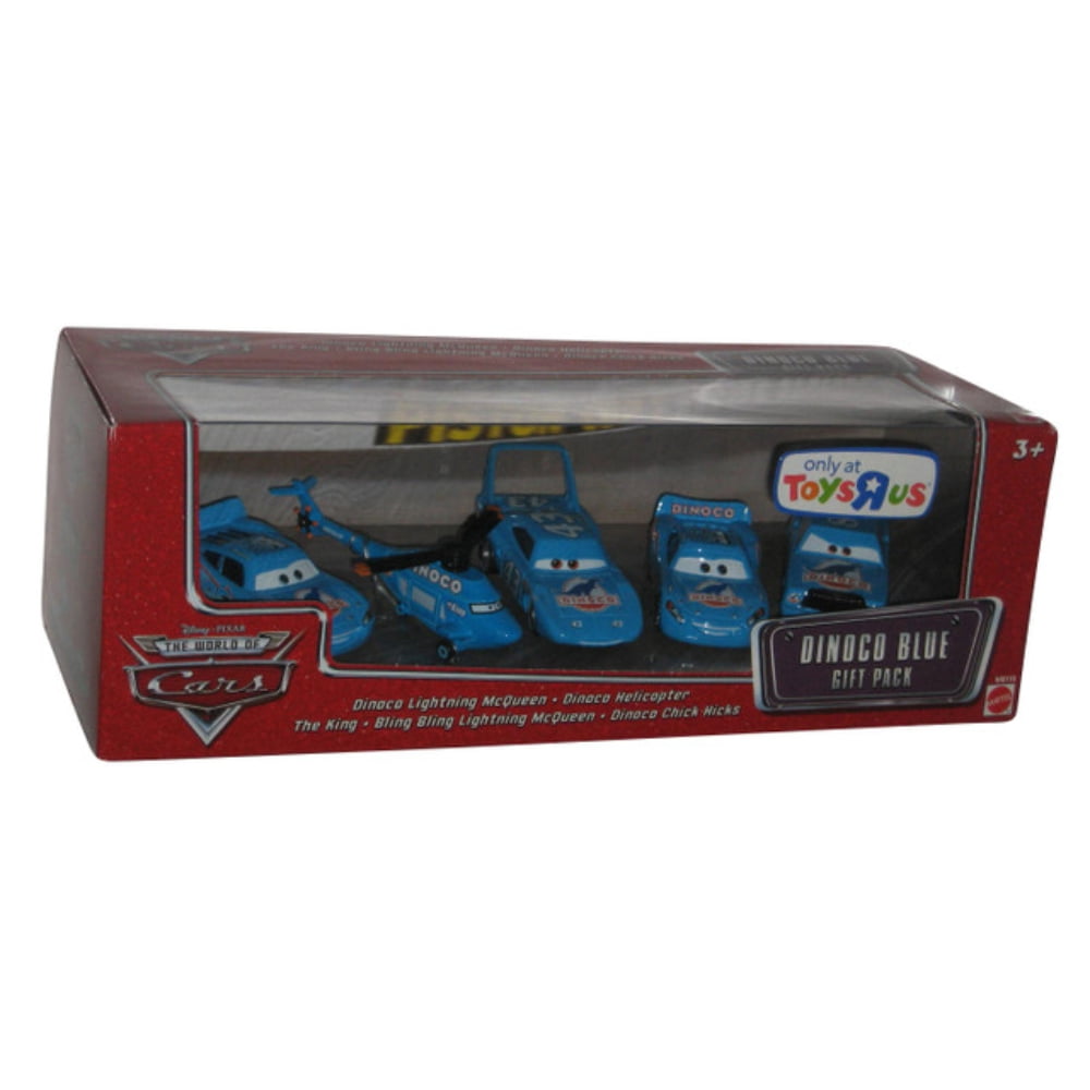 Disney Cars Movie Dinoco Play Vehicles, Blue, 5 Pieces