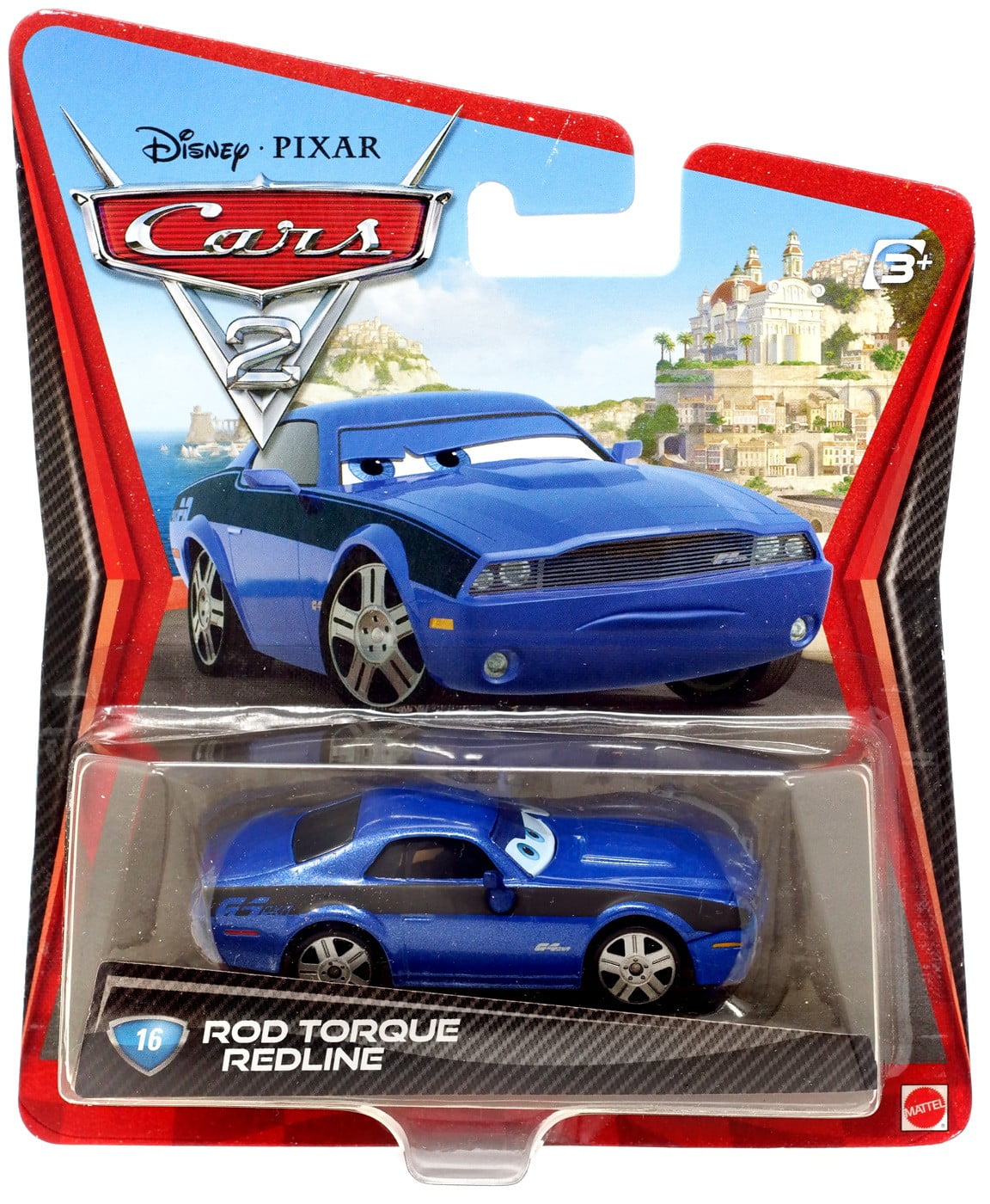 Disney Cars Movie Rod Torque Redline #16 Die Cast Mattel Toy Car