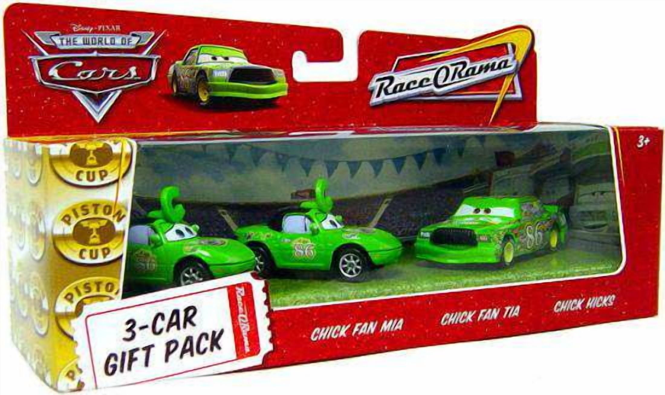 ミニカー Disney PIXAR CARS 3-CAR GIFT PACK 2011 Disney Cars Chick Hicks 3-Car Gift Pack, 1:55 Scale Diecast