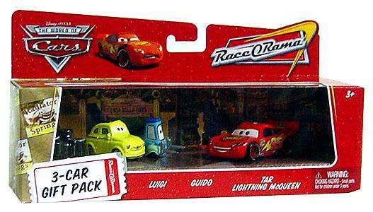 Disney Cars Multi Packs Luigi Guido 3 Car Gift Pack Diecast Car Set Walmart
