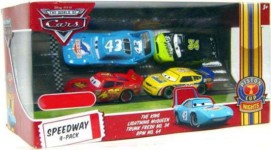 Disney Cars Multi-Packs Speedway 4-Pack Diecast Car Set (Set #1