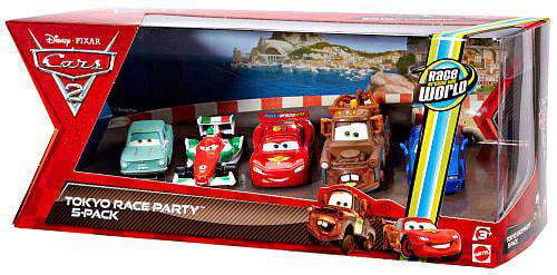 Disney Pixar Cars 2 Diecast Toy Set - Tokyo Race Party 5-Pack