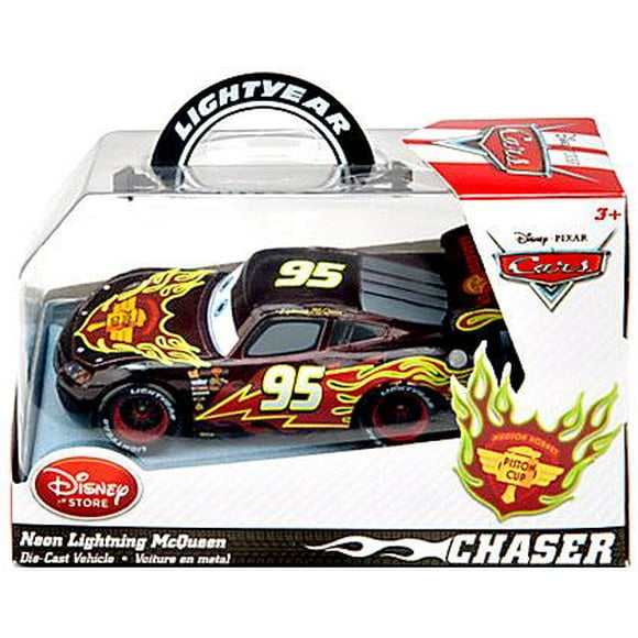 Disney Cars Neon Lightning McQueen Diecast Car [Chase Edition]