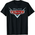 Disney Cars Official Grill Badge Logo Movie Title TShirt