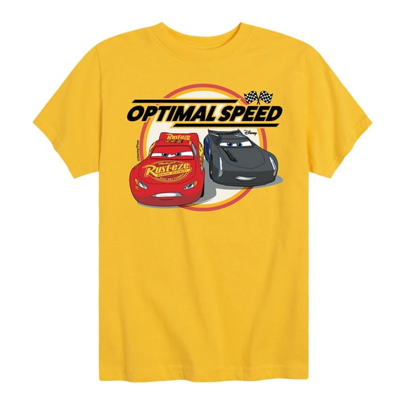 Disney - Cars - Optimal Speed - Boy's Toddler And Youth Short Sleeve Tee