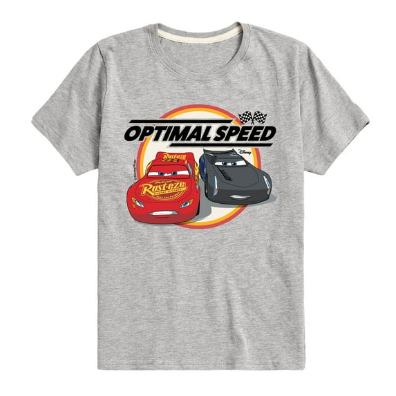 Disney - Cars - Optimal Speed - Boy's Toddler And Youth Short Sleeve Tee