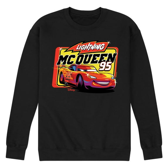 Disney Cars - Original Lightning McQueen #95 - Men's Crew Neck Fleece Pullover
