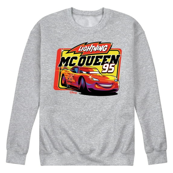 Disney Cars - Original Lightning McQueen #95 - Men's Crew Neck Fleece Pullover