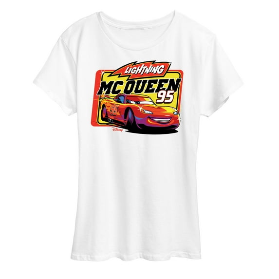 Disney Cars - Original Lightning McQueen #95 - Women's Short Sleeve Graphic T-Shirt