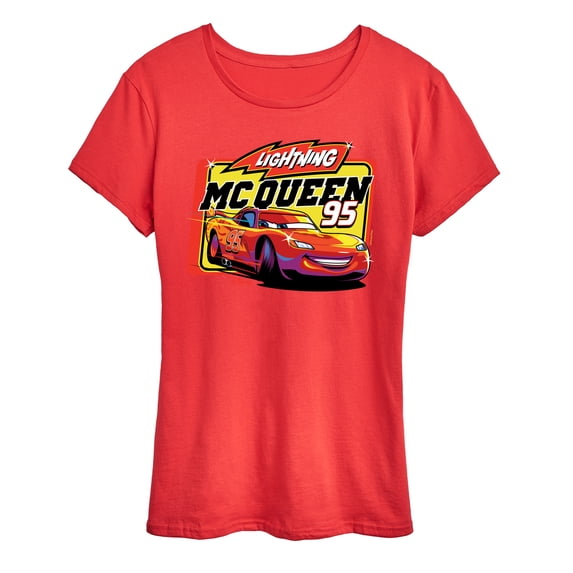 Disney Cars - Original Lightning McQueen #95 - Women's Short Sleeve Graphic T-Shirt