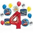 thumbnail image 1 of Disney Cars Party Supplies Lightning McQueen 4th Birthday Balloon Bouquet Decorations 15 pieces, 1 of 7