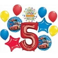 thumbnail image 1 of Disney Cars Party Supplies Lightning McQueen 5th Birthday Balloon Bouquet Decorations 12 pieces, 1 of 7