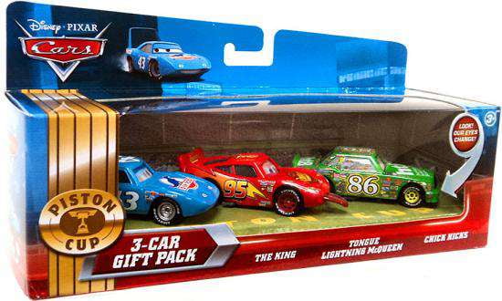 Disney Cars Piston Cup Diecast Car Gift Pack Set, 3 Pack