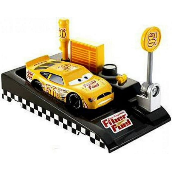 Disney Cars Pit Row Race-Off Fiber Fuel No. 56 Diecast Car (Includes Launcher)